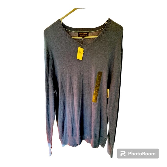 Banana Republic Blue Men’s Cotton Blend V-neck Sweater. Large. NWT. - Picture 2 of 6